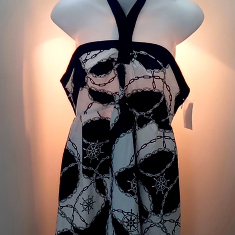 NWT Vineyard Vines Halter Dress Sz 14 *Summer*Cotton*Nautical